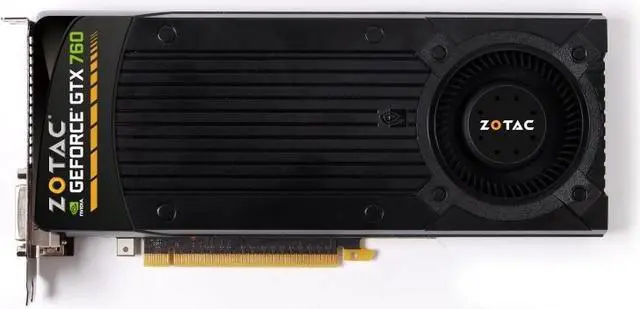 Alt view image 2 of 4 - Zotac Geforce GTX 760 2GB Blower GDDR5 ZT-70403-10B Video Graphics Card GPU