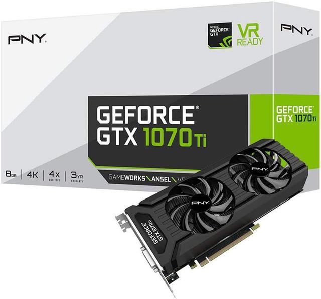 PNY GeForce GTX 1070Ti 8GB Dual Fan GDDR5 VCGGTX1070T8PB Video