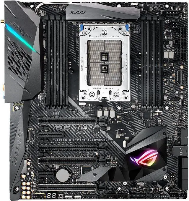 Main image of ASUS ROG STRIX X399-E GAMING AMD Socket TR4 Extended ATX Desktop Motherboard B