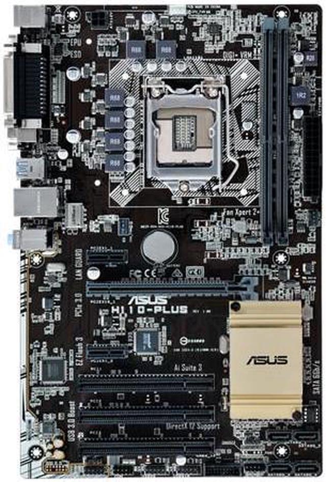 Refurbished: ASUS H110-PLUS Intel LGA H110 1151 ATX Desktop 