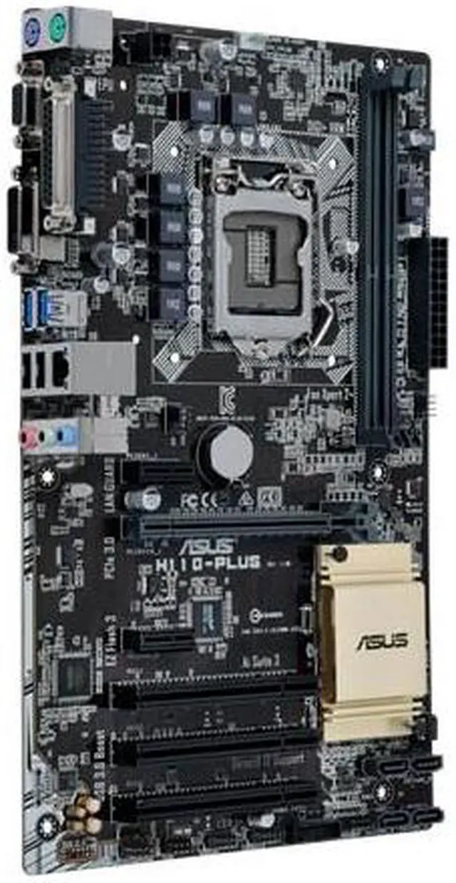 Alt view image 3 of 4 - ASUS H110-PLUS Intel LGA H110 1151 ATX Desktop Motherboard B