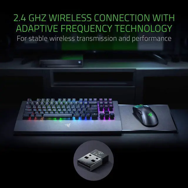Alt view image 13 of 18 - Razer Turret Wireless Mechanical Gaming Keyboard & Mouse Combo for PC & Xbox One: Chroma RGB/Dynamic Lighting - Retractable Magnetic Mouse Mat - 40hr Battery