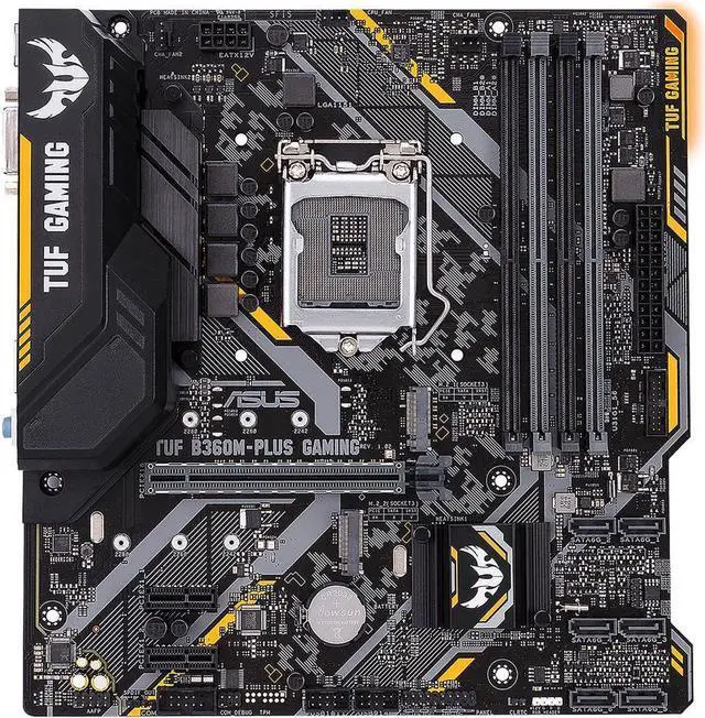 Main image of ASUS TUF B360M-PLUS GAMING S Intel B360 1151 LGA MicroATX M.2 Desktop Motherboard A