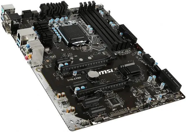 Alt view image 2 of 4 - MSI Z170-A PRO Intel Z170 LGA 1151 DDR4 64GB ATX Motherboard