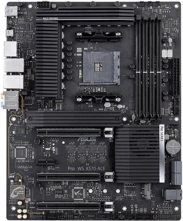 Main image of ASUS PRO WS X570-ACE AMD Socket X570 AM4 ATX M.2 Desktop Motherboard B