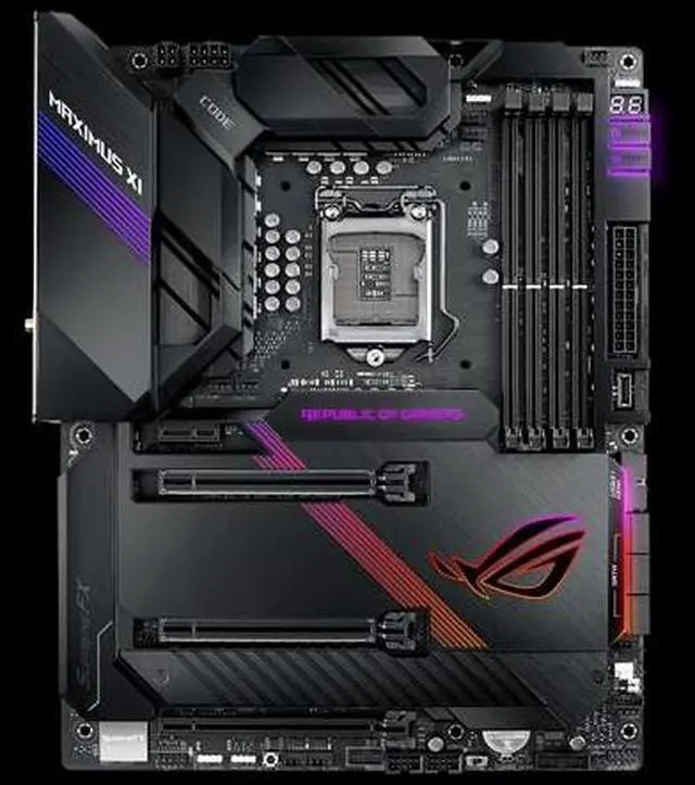 Alt view image 2 of 4 - ASUS ROG MAXIMUS XI CODE Intel Z390 1151 LGA ATX M.2 Desktop Motherboard A