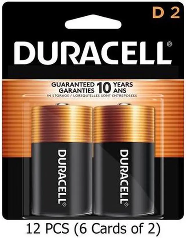 Main image of 12-Pack D Duracell MN1300B2 Alkaline Batteries (6 Cards of 2)