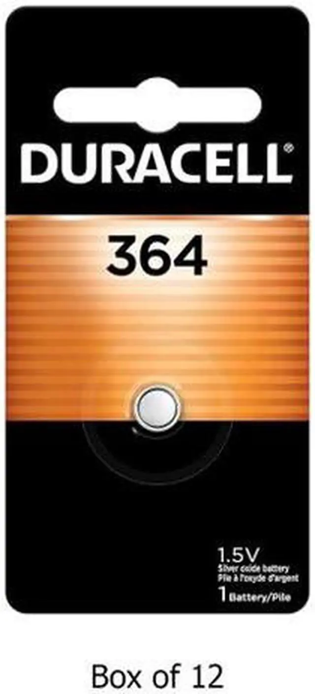 Main image of 364 / SR621SW Duracell Silver Oxide Button Battery (Box of 12)