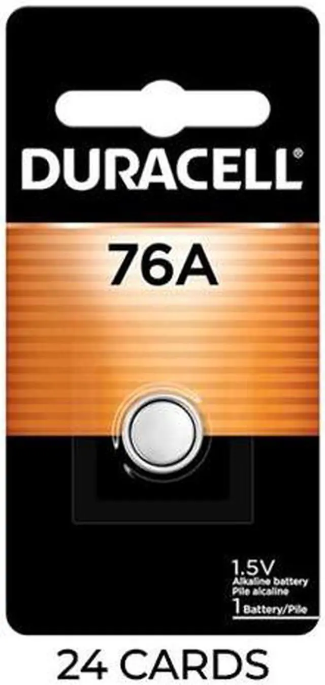 Main image of 24-Pack Duracell 76A Alkaline Button Battery (LR44, A76)