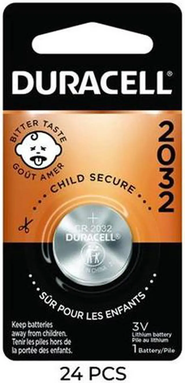 Main image of 24-Pack DL2032 Duracell 3 Volt Lithium Coin Cell Batteries