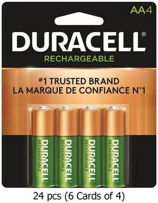 Main image of 24-Pack AA Duracell Rechargeable (DX1500) 2500 mAh Batteries (6 Cards for 4)