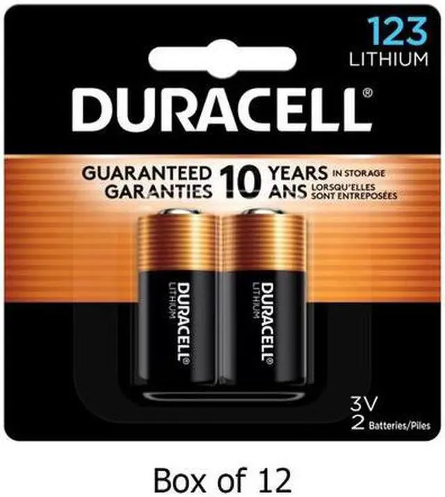 Main image of 24-Pack Duracell DL123A 3 Volt Lithium Batteries (12 Cards of 2)
