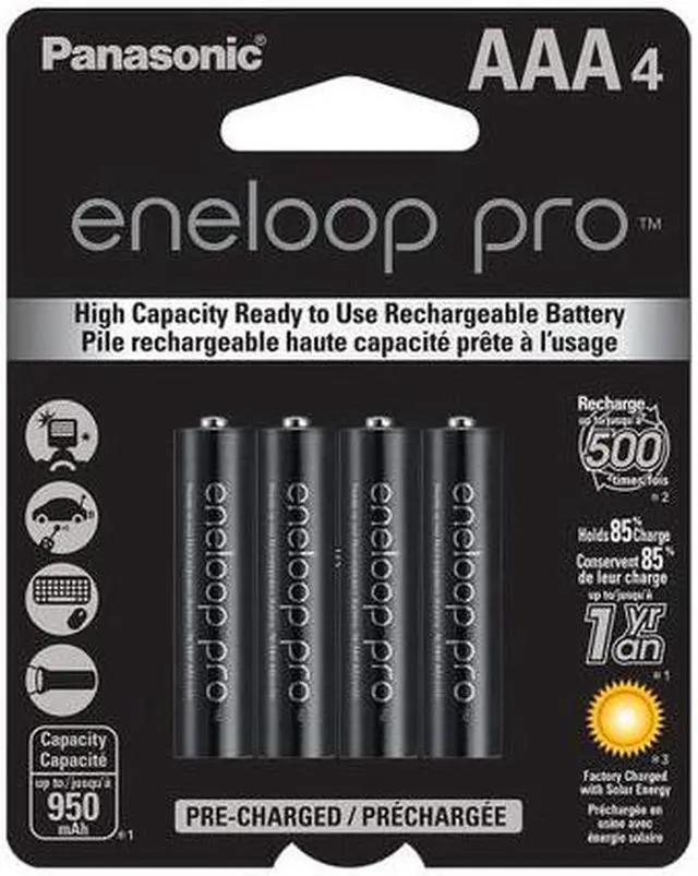 Main image of AAA NiMH Panasonic Eneloop Pro Rechargeable Batteries (4 Card)