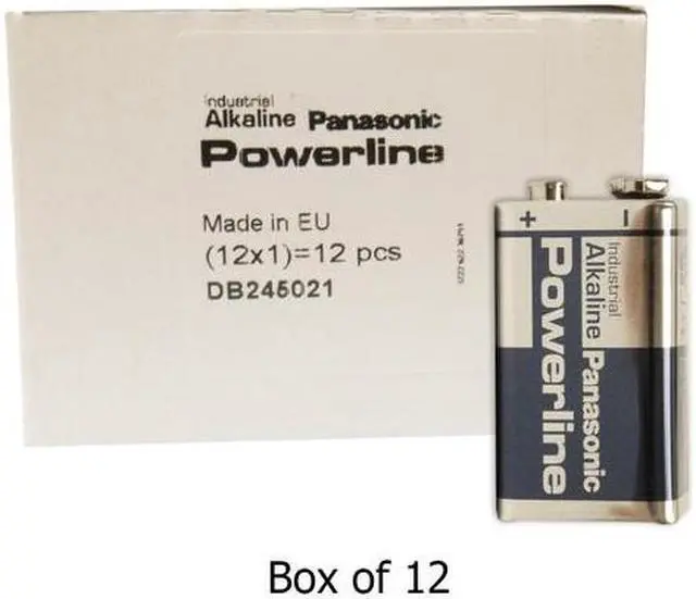 Main image of 12-Pack 9V Panasonic Powerline 6LR61AD1P Battery