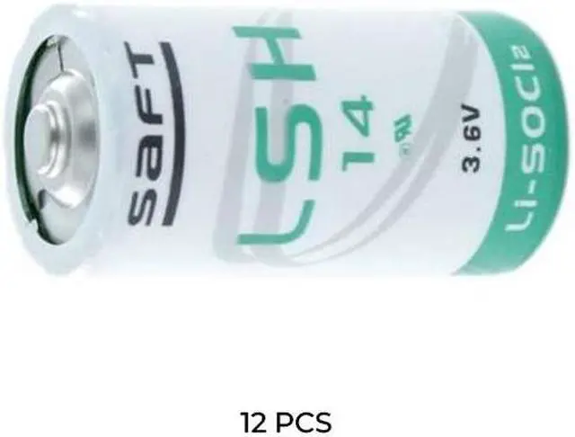 Main image of 12-Pack Saft LSH14 3.6 Volt C 5800 mAh Lithium Batteries