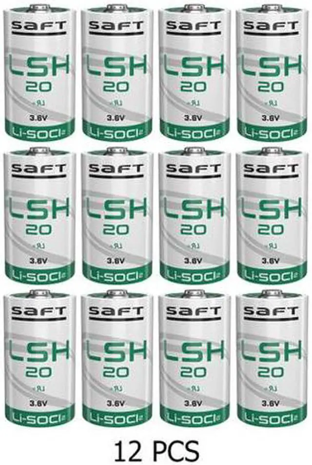 Main image of 12-Pack Saft LSH20 3.6 Volt D 13000 mAh Lithium Batteries
