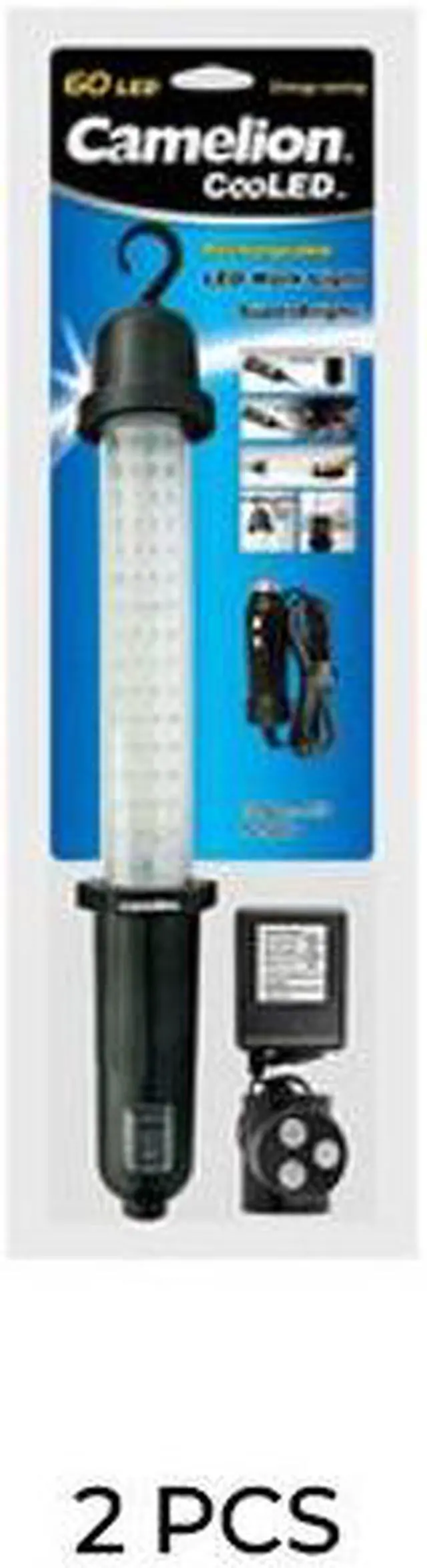 Main image of 2-Pack 60 LED Rechargeable Portable Work Light