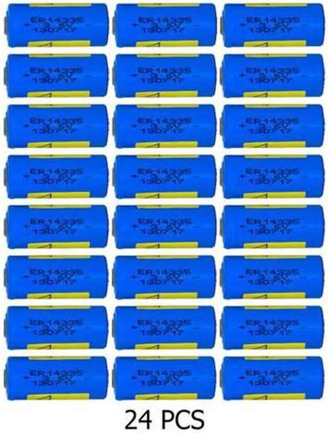 Main image of 24-Pack 3.6 Volt ER14335 2/3 AA 1650 mAh Primary Lithium Batteries
