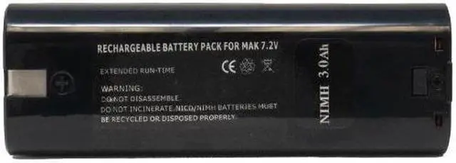 Main image of Makita 7.2 Volt 3000 mAh NiMH Replacement Battery