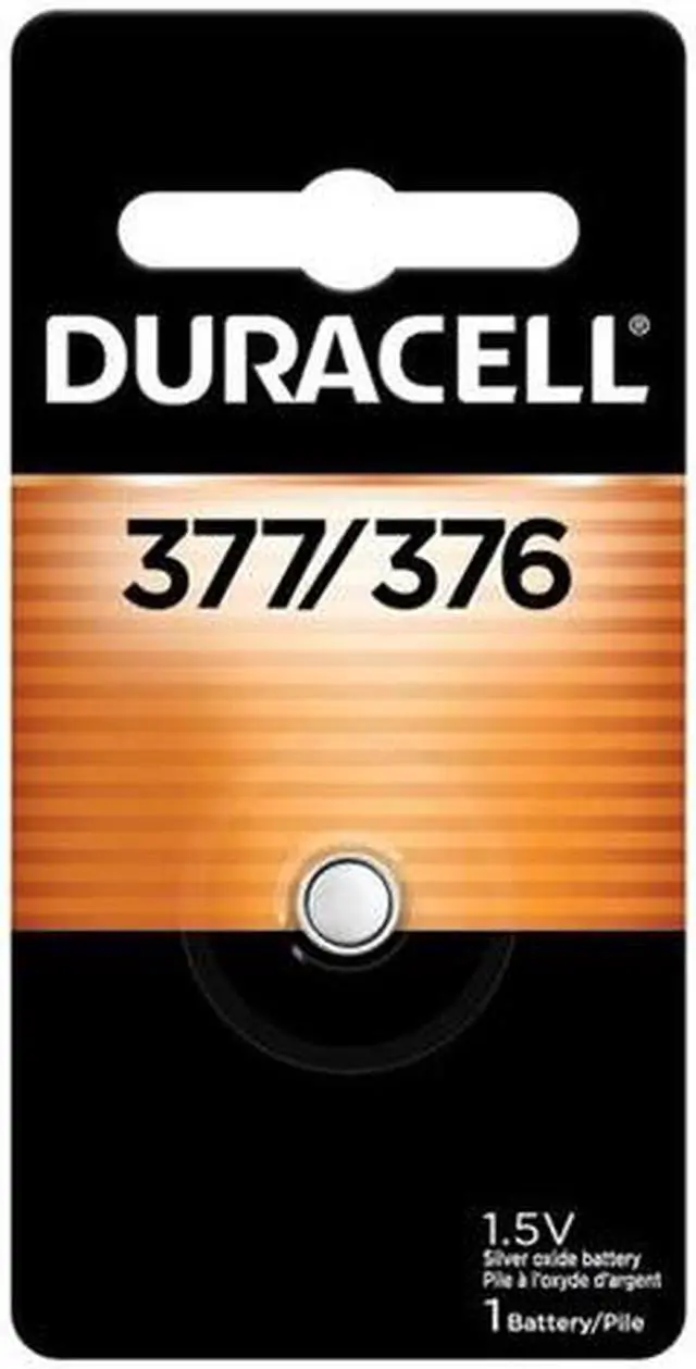 Main image of 377 / 376 Duracell Silver Oxide Button Batteries (On a Card)
