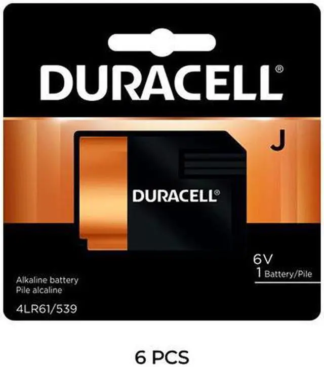Main image of 6-Pack Duracell J-TYPE / 4LR61 6 Volt Batteries