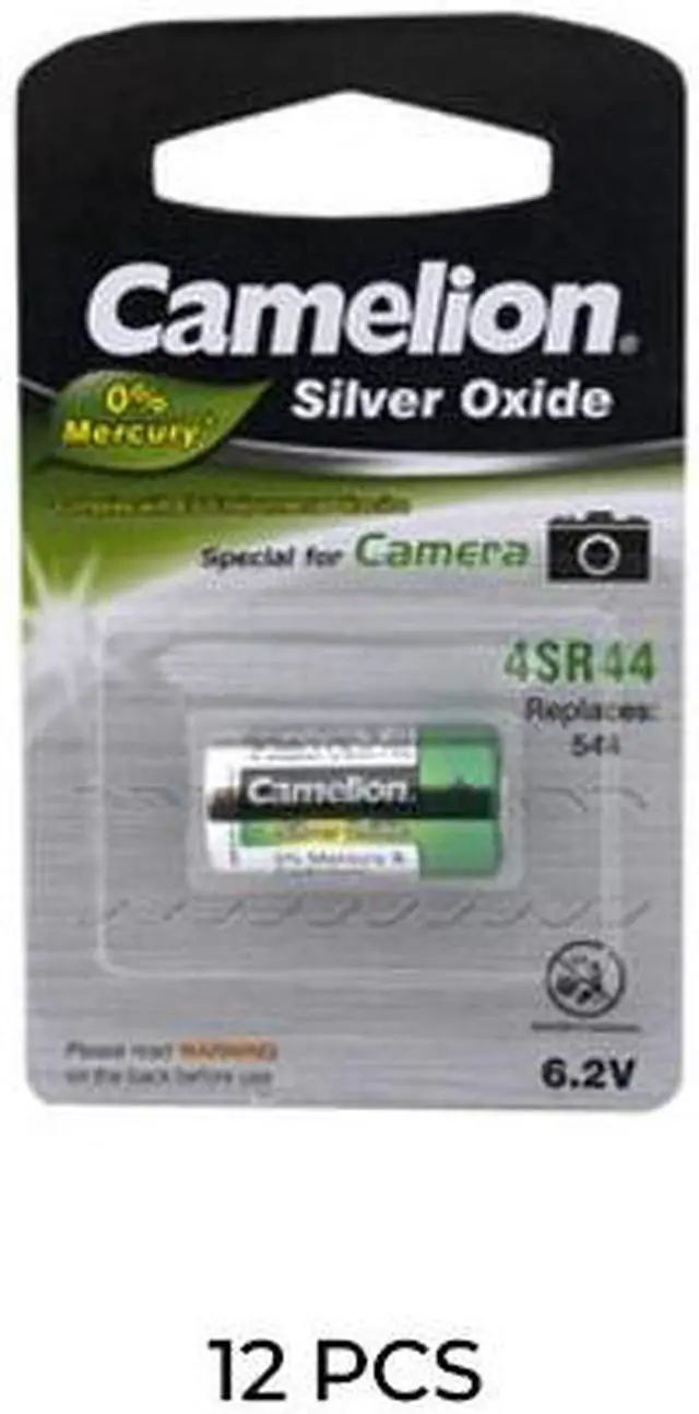 Main image of 12-Pack 4SR44 Camelion 6 Volt Silver Oxide Batteries