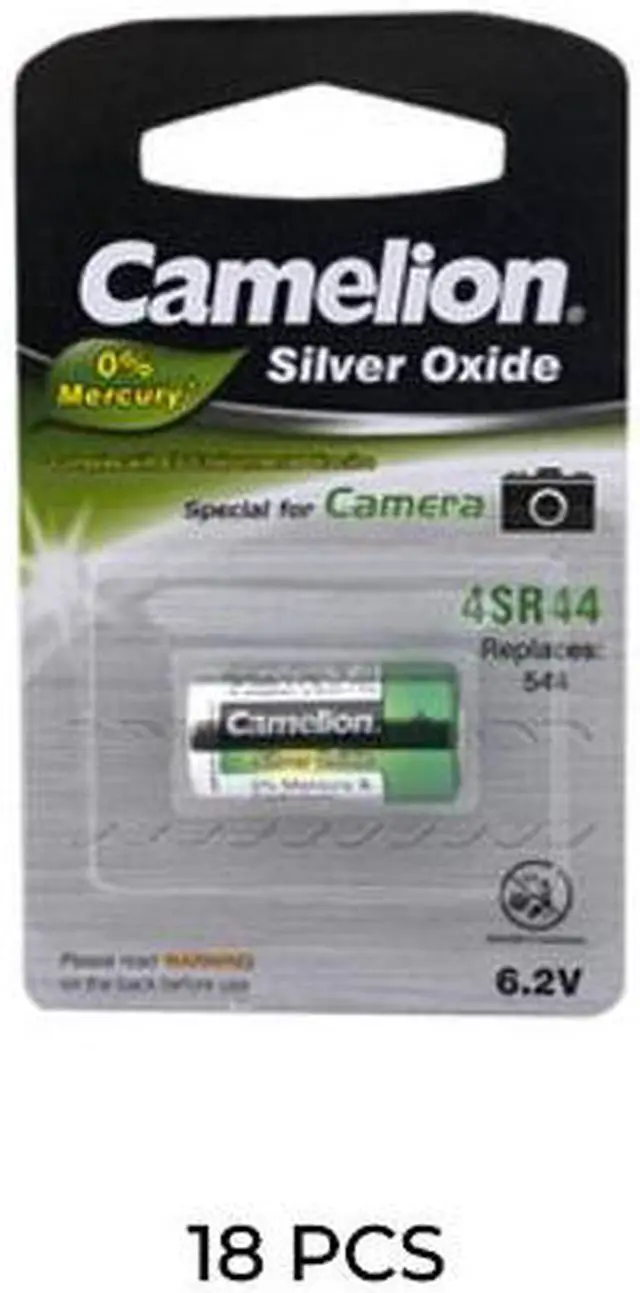 Main image of 18-Pack 4SR44 Camelion 6 Volt Silver Oxide Batteries
