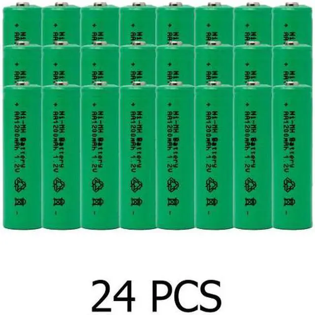 Main image of 24-Pack AA NiMH 1200 mAh Rechargeable Batteries