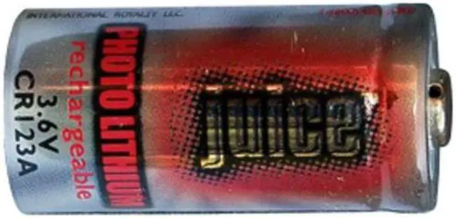 Main image of RCR123A 3 Volt Lithium Ion Battery (650 mAh)