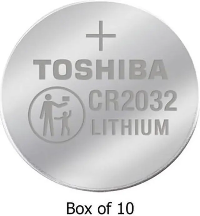 Main image of CR2032 Toshiba 3 Volt Lithium Coin Cell Batteries (10-Pack)