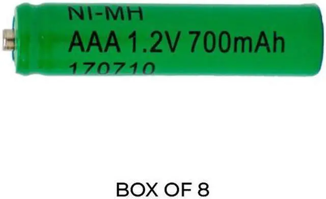 Main image of 8-Pack AAA NiMH 700 mAh Rechargeable Batteries