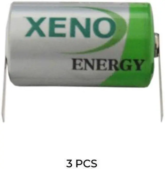 Main image of 3-Pack Xeno XL-050F 3.6V 1/2 AA 1.2Ah Lithium Batteries with Tabs