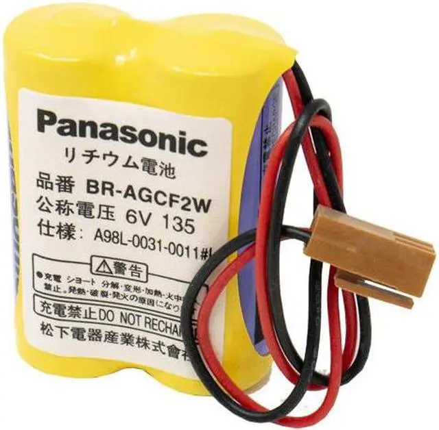 Alt view image 2 of 3 - Cutler Hammer, GE Fanuc BR-AGCF2W 6 Volt Lithium PLC Battery