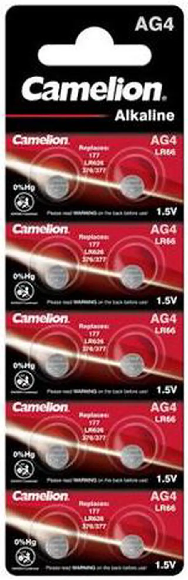 Main image of AG4 / 376 / 377 / LR66 Button Batteries (10 Card)