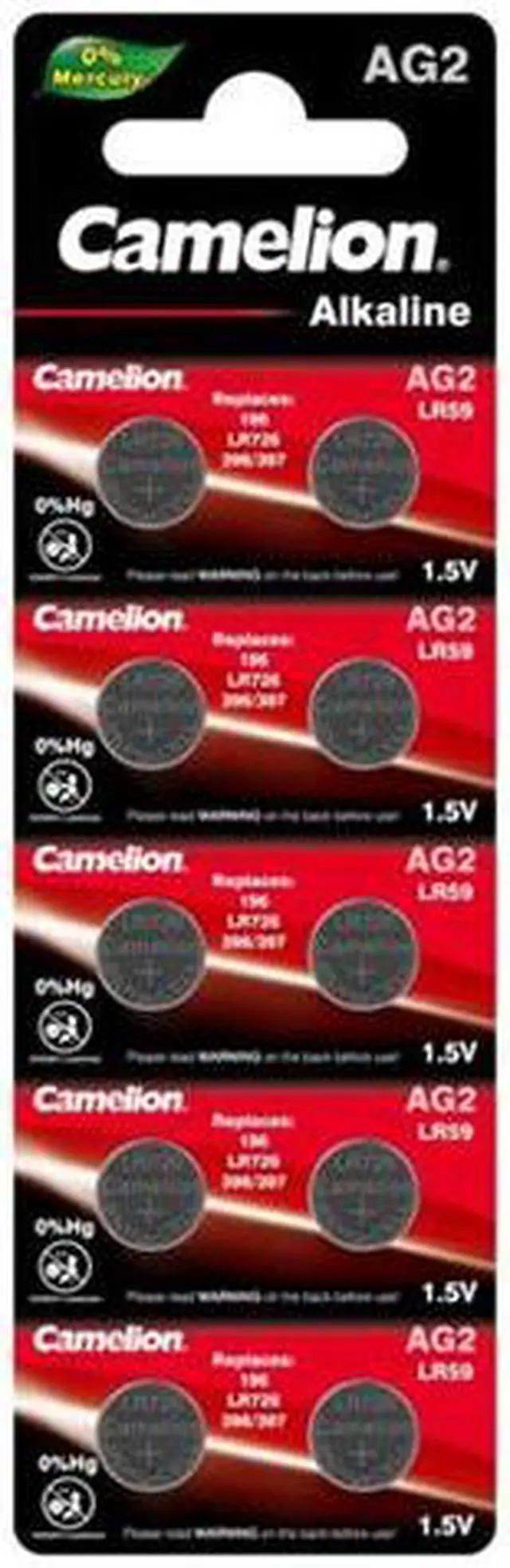 Main image of AG2 / 396 / 397 / LR726 Button Batteries (10 Card)