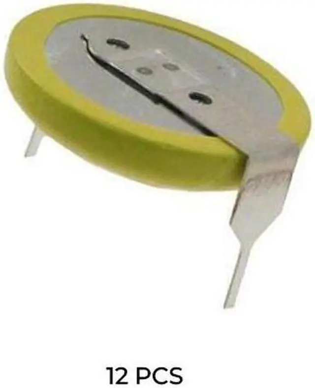 Main image of 12-Pack Panasonic BR1632/HFN 3V Lithium Coin Cell Battery w/ Pins