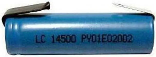 Main image of AA 3.7 Volt Lithium Ion 14500 Battery with Tabs (750 mAh)