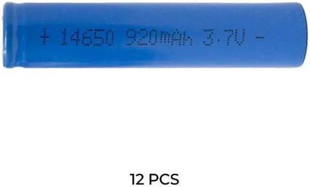 Main image of 12-Pack 7/5 AA 3.7 Volt Lithium Ion 14650 Batteries (920 mAh)