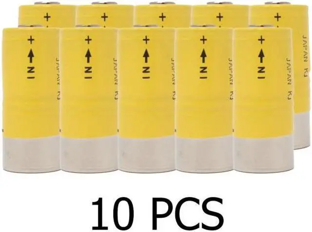 Main image of 10-Pack 2.4 Volt Sanyo (2N-650SC) NiCd Battery Pack (650 mAh)