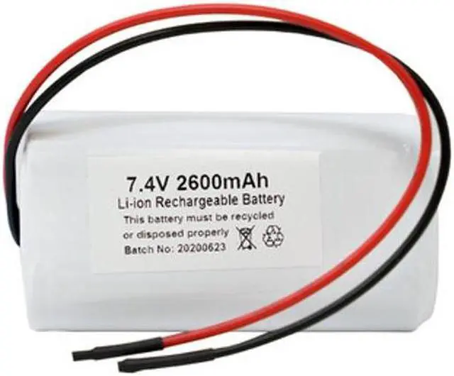Main image of 7.4 Volt Lithium Ion Battery Pack (2600 mAh) with Protection IC