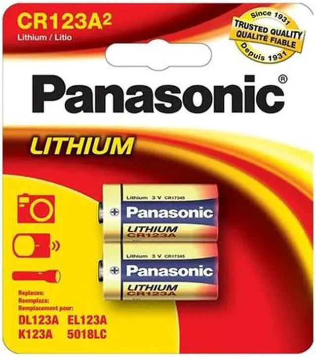 Main image of CR123 Panasonic Photo Lithium Battery (2 Card) (CR123APA2B)