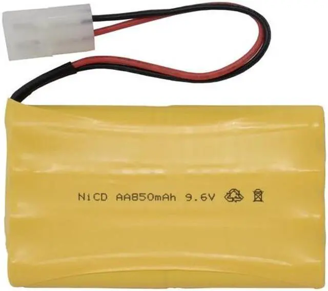 Main image of 9.6 Volt AA NiCd Battery Pack (850 mAh) with Tamiya Connector