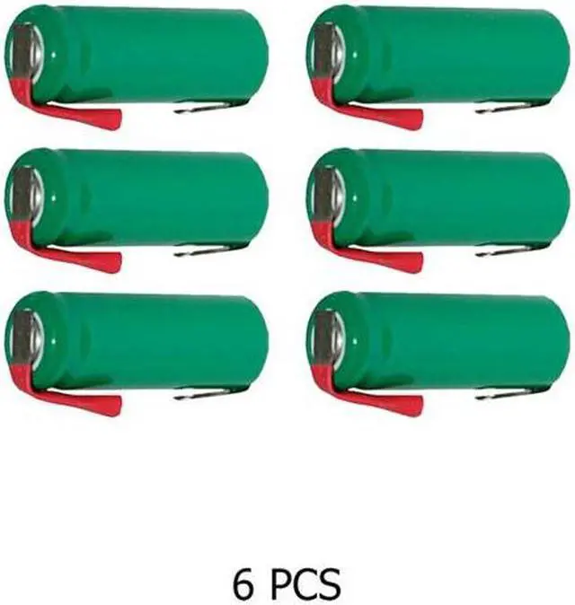 Main image of 6-Pack 2/3 AAA NiMH 320 mAh Batteries with Tabs