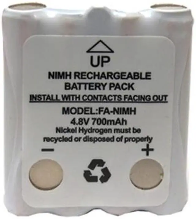 Main image of 4.8 Volt Cobra Replacement 700 mAh NiMH Microtalk Radio Battery (FRS/GMRS)