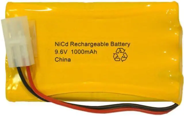 Main image of 9.6 Volt AA NiCd Battery Pack (1000 mAh) with Tamiya Connector