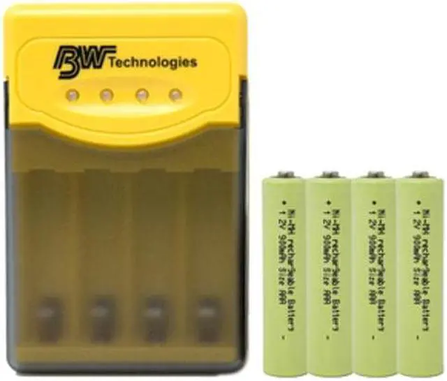 Main image of Quest Q2 Smart Charger + 4 AAA NiMH Batteries (900 mAh)