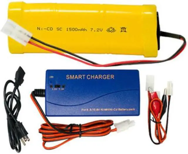 Main image of 7.2 Volt NiCd Battery Pack (1500 mAh) + Universal Smart Charger