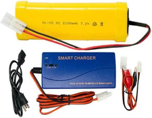 Main image of 7.2 Volt NiCd Battery Pack (2100 mAh) + Universal Smart Charger