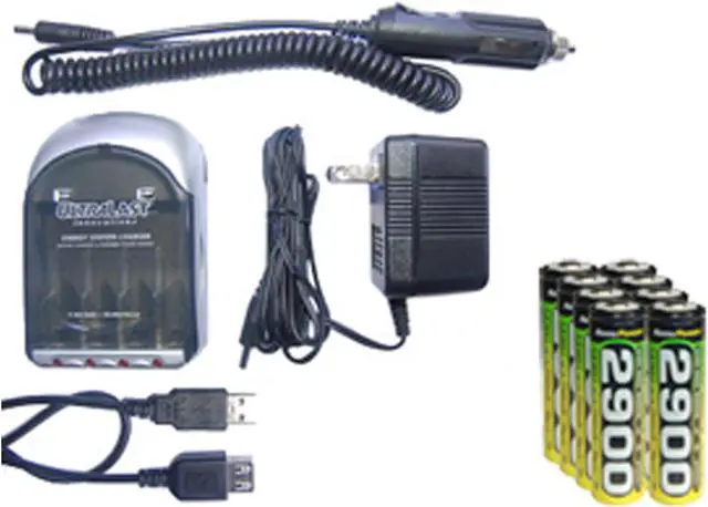 Main image of UltraLast AA / AAA Smart Battery Charger + 8 AA AccuPower NiMH Batteries (2900 mAh)