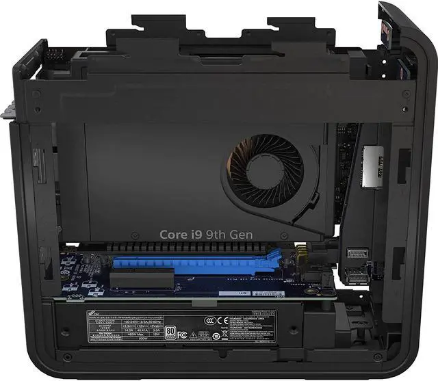 Alt view image 7 of 7 - Intel NUC 9 NUC9i5QNX Ghost Skull Canyon Extreme Gaming Box Elite Business Desktop (Intel Quad-Core i5-9300H (Beat i7-7700HQ), 16GB RAM, 512GB PCIe SSD) Thunderbolt, Wi-Fi 6, Windows 10 Pro